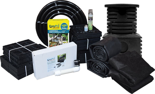 EasyPro Pro-Series™ Just-A-Falls Kit with 2’ Wide Waterfall Diffuser & Res-Cubes