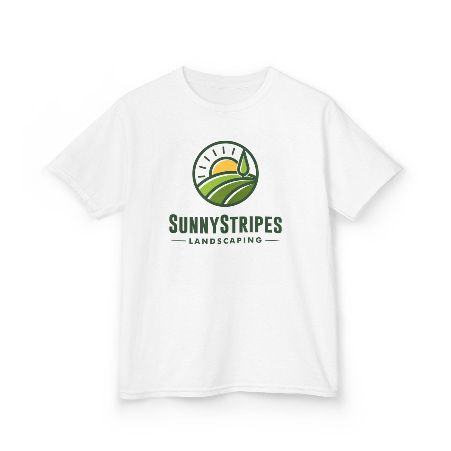 Sunny Stripes Landscaping Kids Tee - Fun & Playful Design for Gardening Enthusiasts