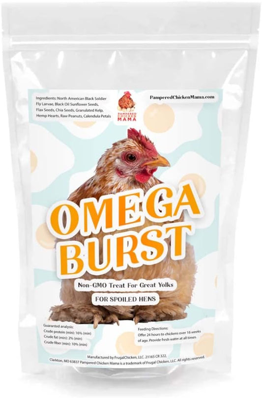 Omega Burst: Omega Rich Treat For Great Eggs & Feathers!