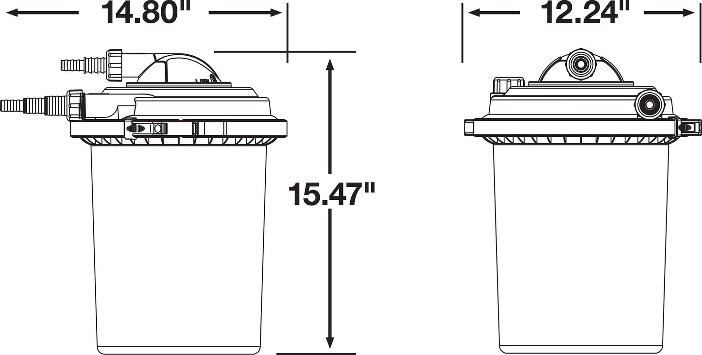 EasyPro Eco-Clear Pressurized Filter- up to 1300 gallons