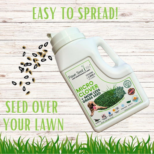 Micro Clover + Mow Less Grass Seed