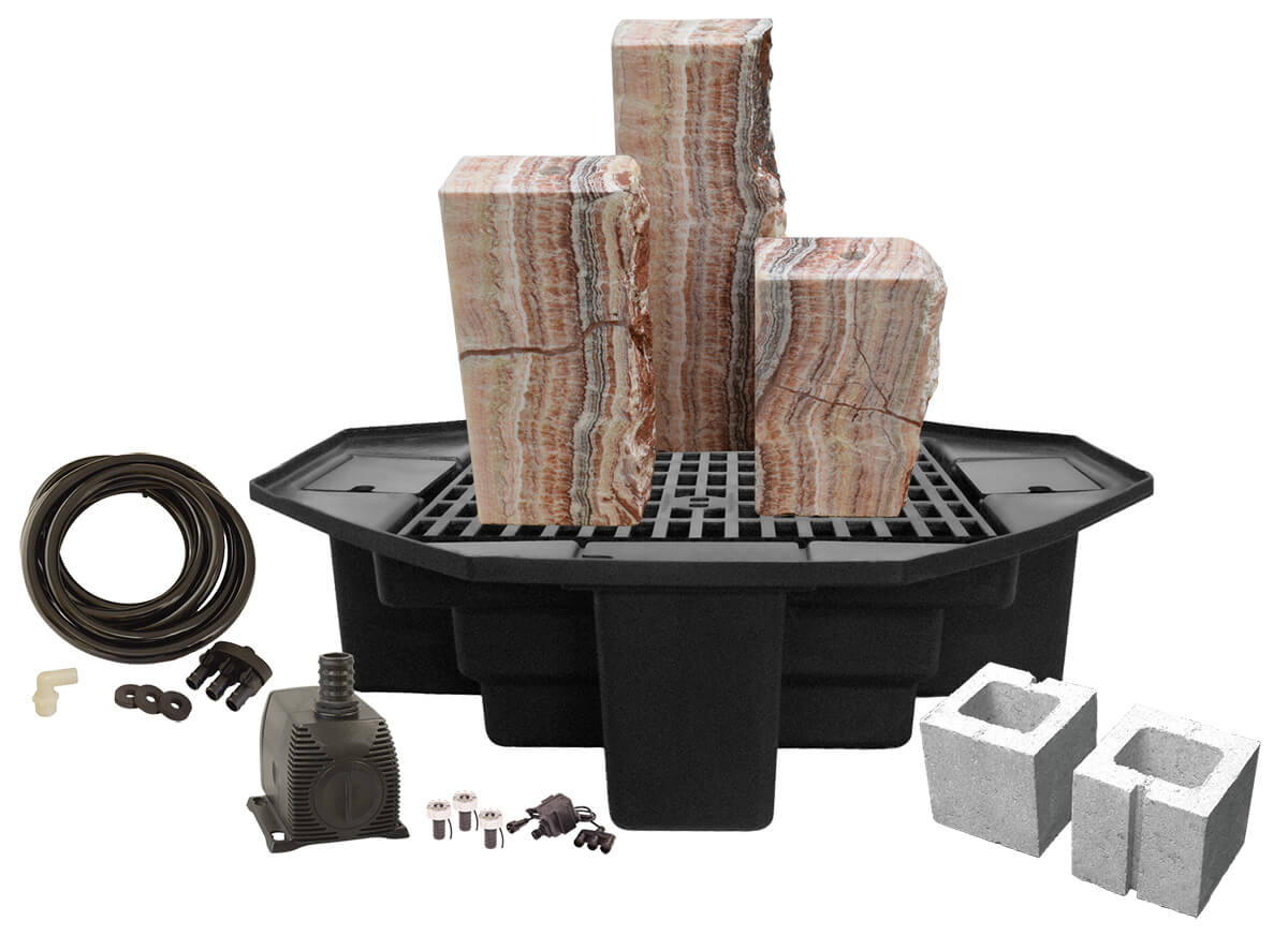 Easy Pro Tranquil Décor Designer Series – Cortez 3-Piece Fountain Kit