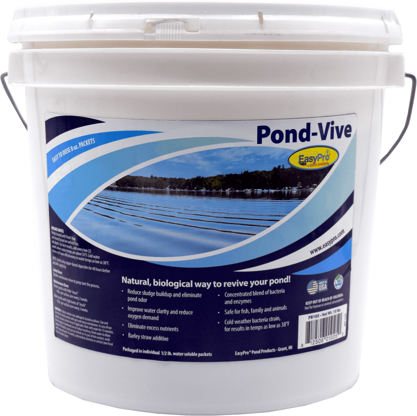 EasyPro Pond-Vive Bacteria - 8oz Water Soluble Packs