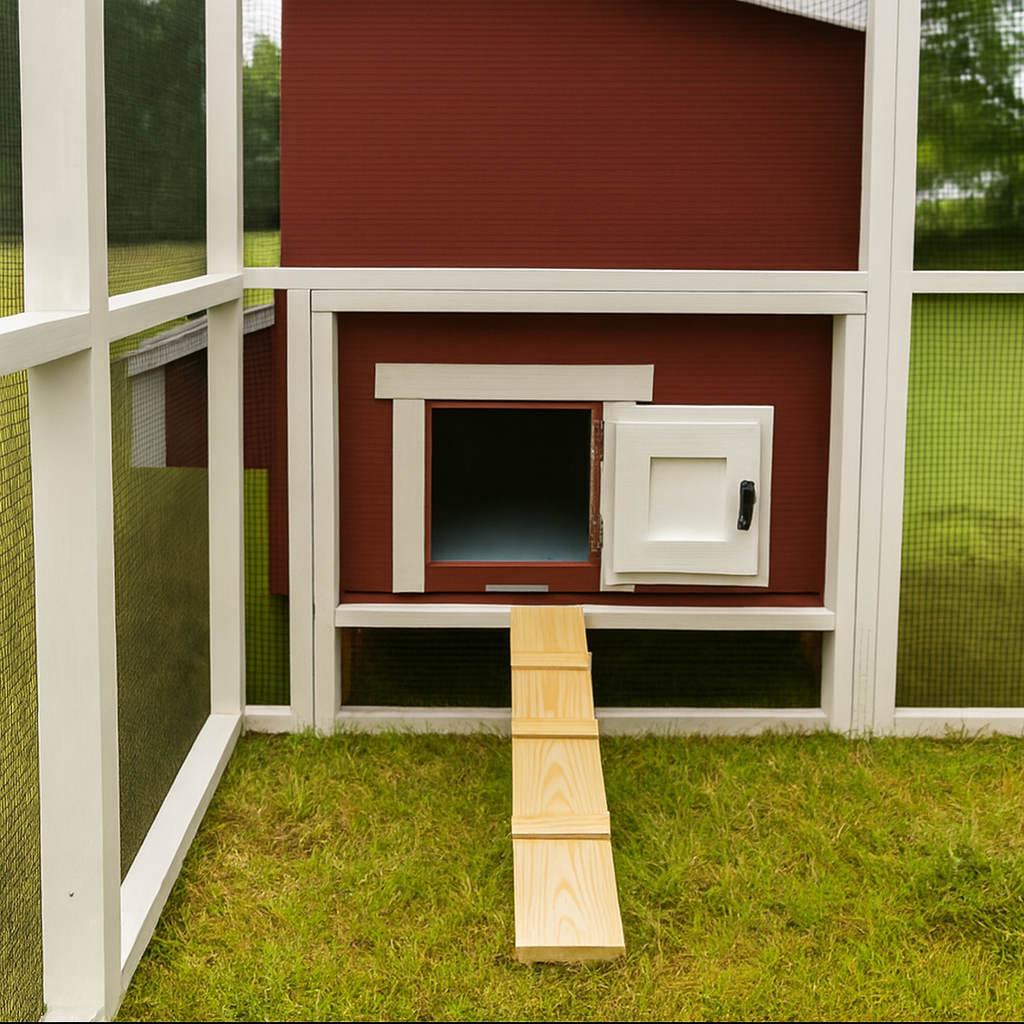 Wooden 16 Ft. Chicken Run (8’W X 16’L X 6’3”H)