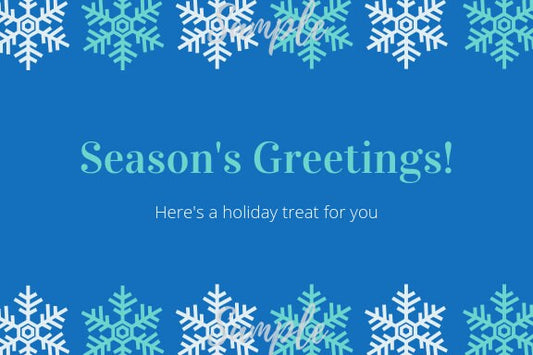 Seedville USA Shop Gift Certificate - Season's Greetings Hanukkah or Christmas Design - By Email or Postal Mail - You Choose Amount