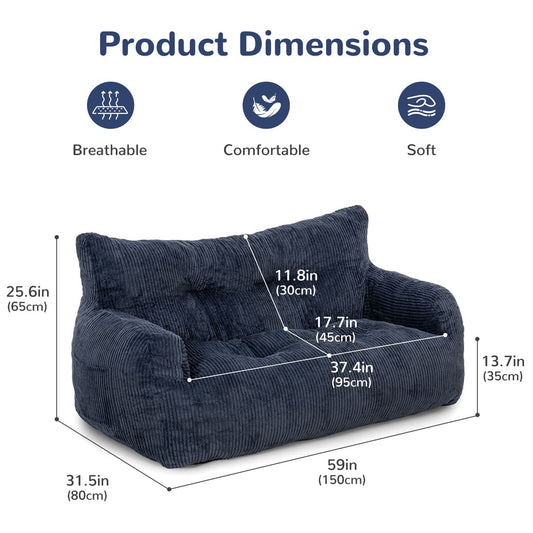 Pamapic Adult Bean Bag Chair for House Comfy