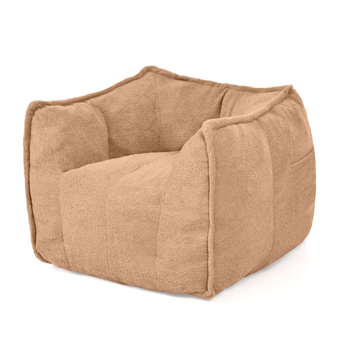 Pamapic Bean Bag Chair for Teens & Kids with Teddy Fleece Fabric