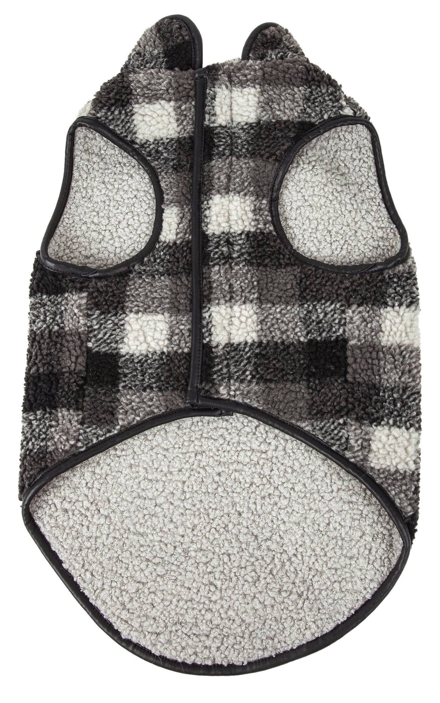 Pet Life ® 'Black Boxer' Classical Fashion Insulated Plaid Dog Coat