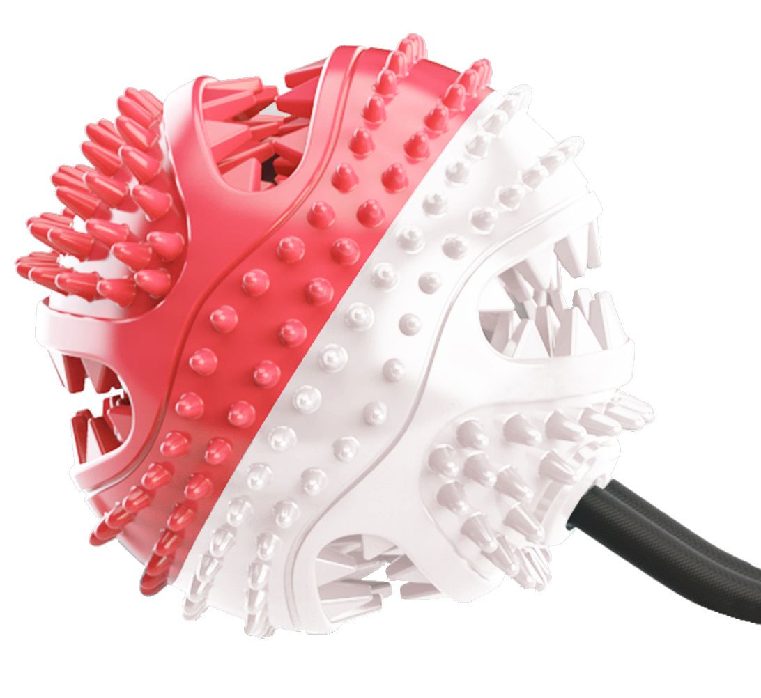 Pet Life ® 'Grip N' Play' Treat Dispensing Ball Shaped Suction Cup Dog Toy