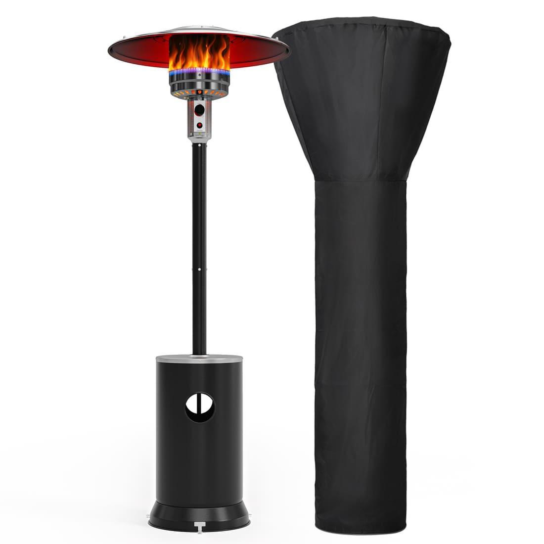 Pamapic Portable Patio Heater Propane - 48,000 BTU with Table Design & Wheels, Commercial & Residential