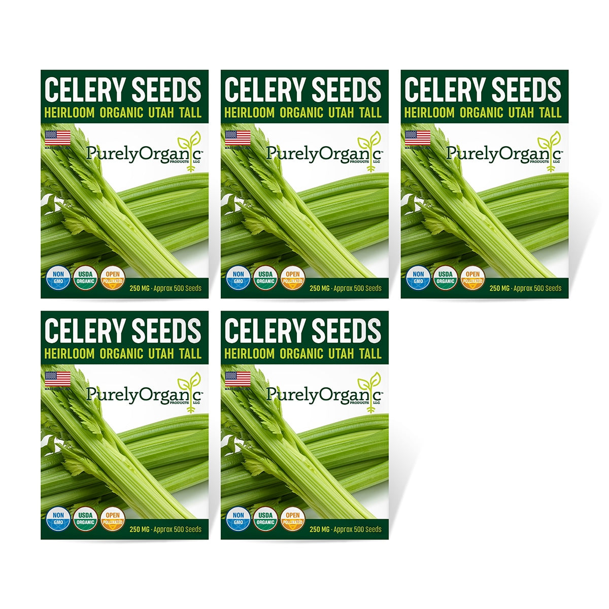 Purely Organic Utah Tall Celery Seeds - USDA Organic