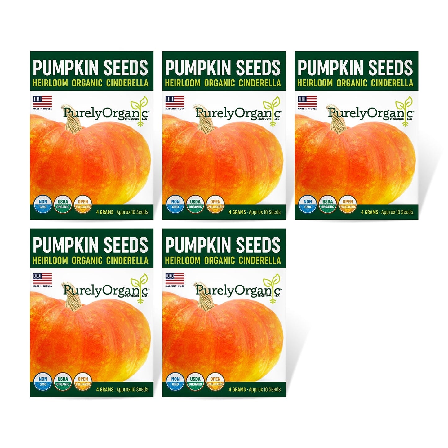Purely Organic Cinderella Pumpkin Seeds - USDA Organic