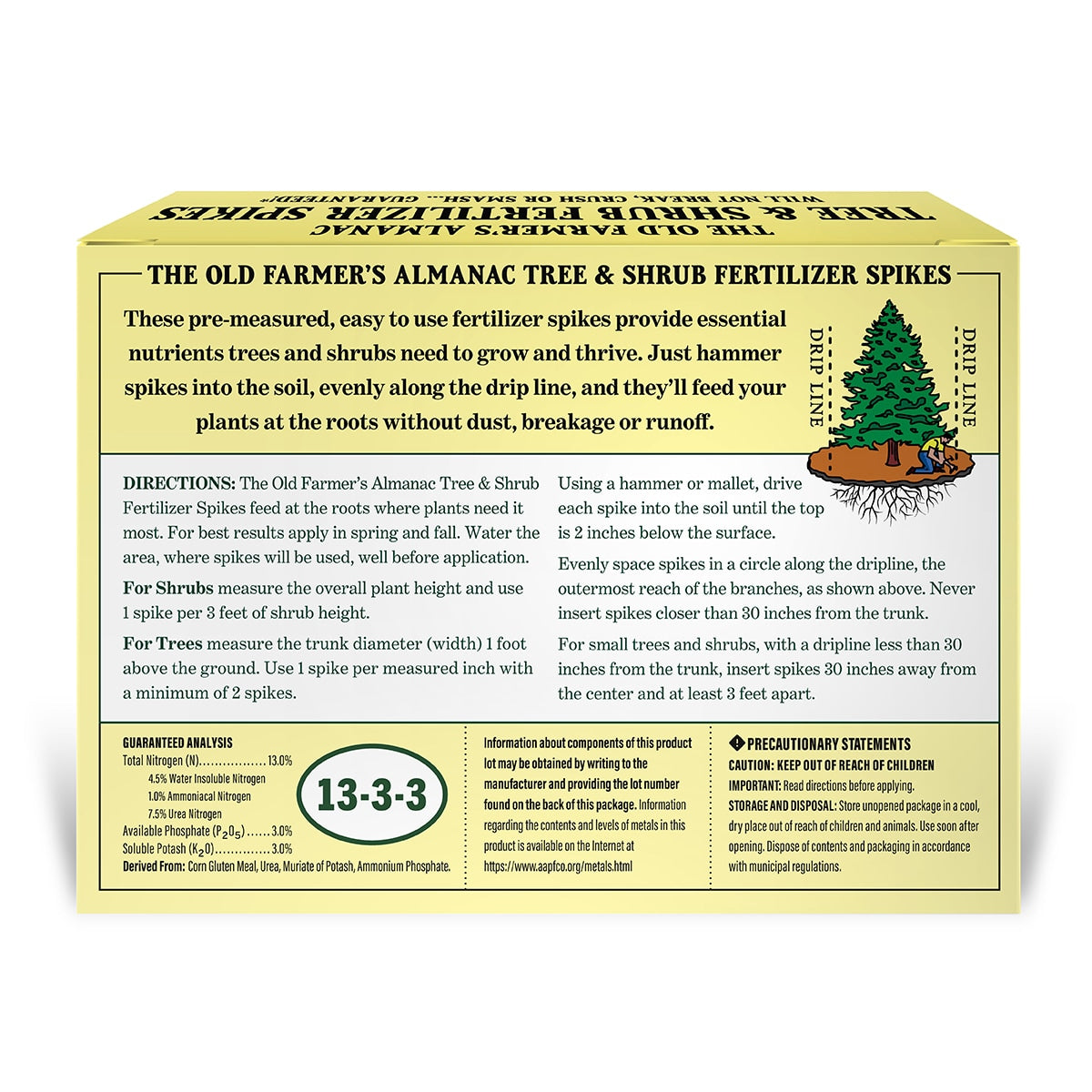 The Old Farmer's Almanac Tree & Shrub Fertilizer Spikes
