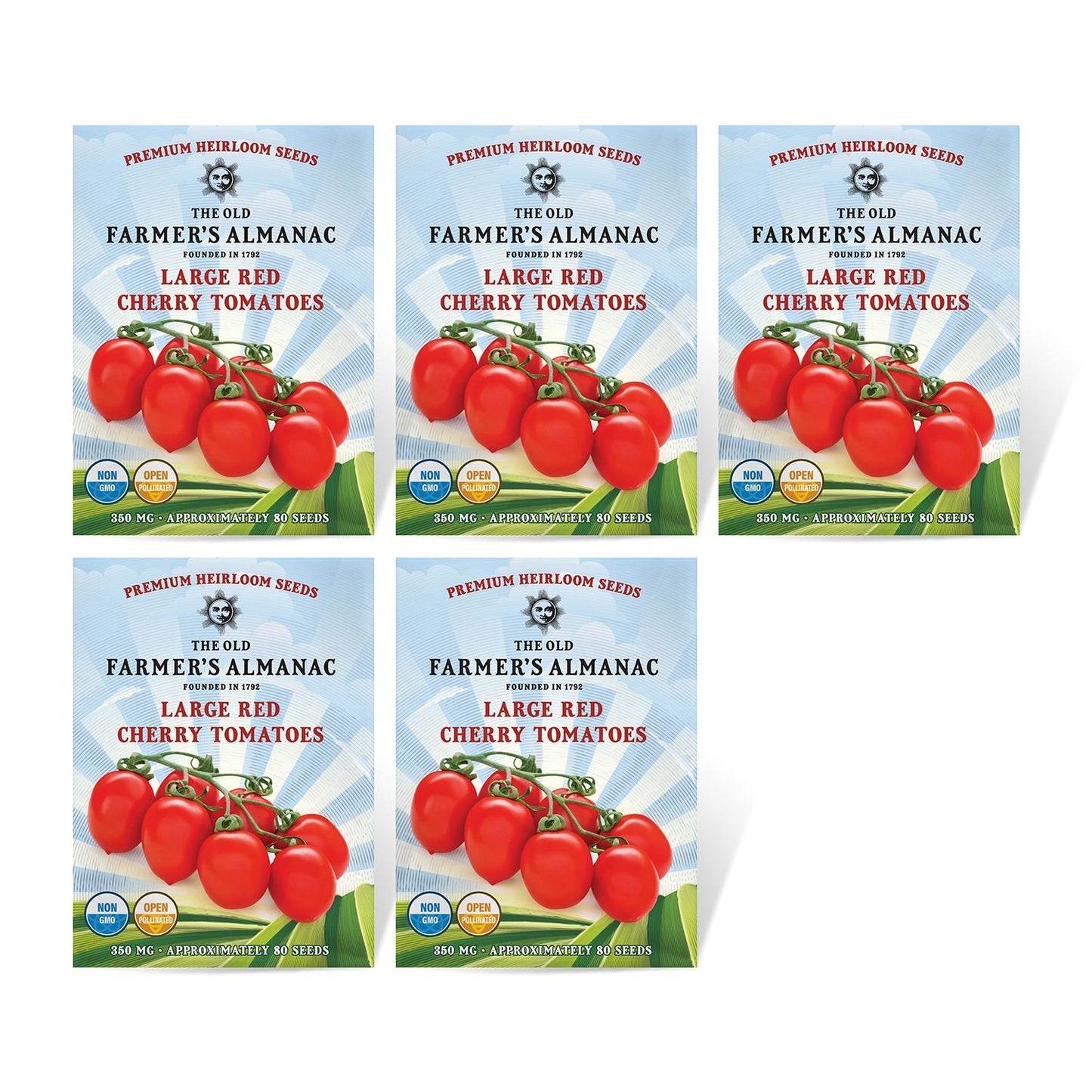 The Old Farmer's Almanac Heirloom Large Red Cherry Tomato Seeds