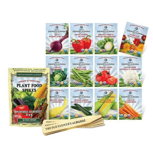 The Old Farmer's Almanac Heirloom Vegetable Garden Seed Starter Kit
