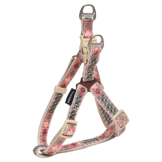 Touchdog 'Capentry Patterned' Tough Stitched Dog Harness and Leash