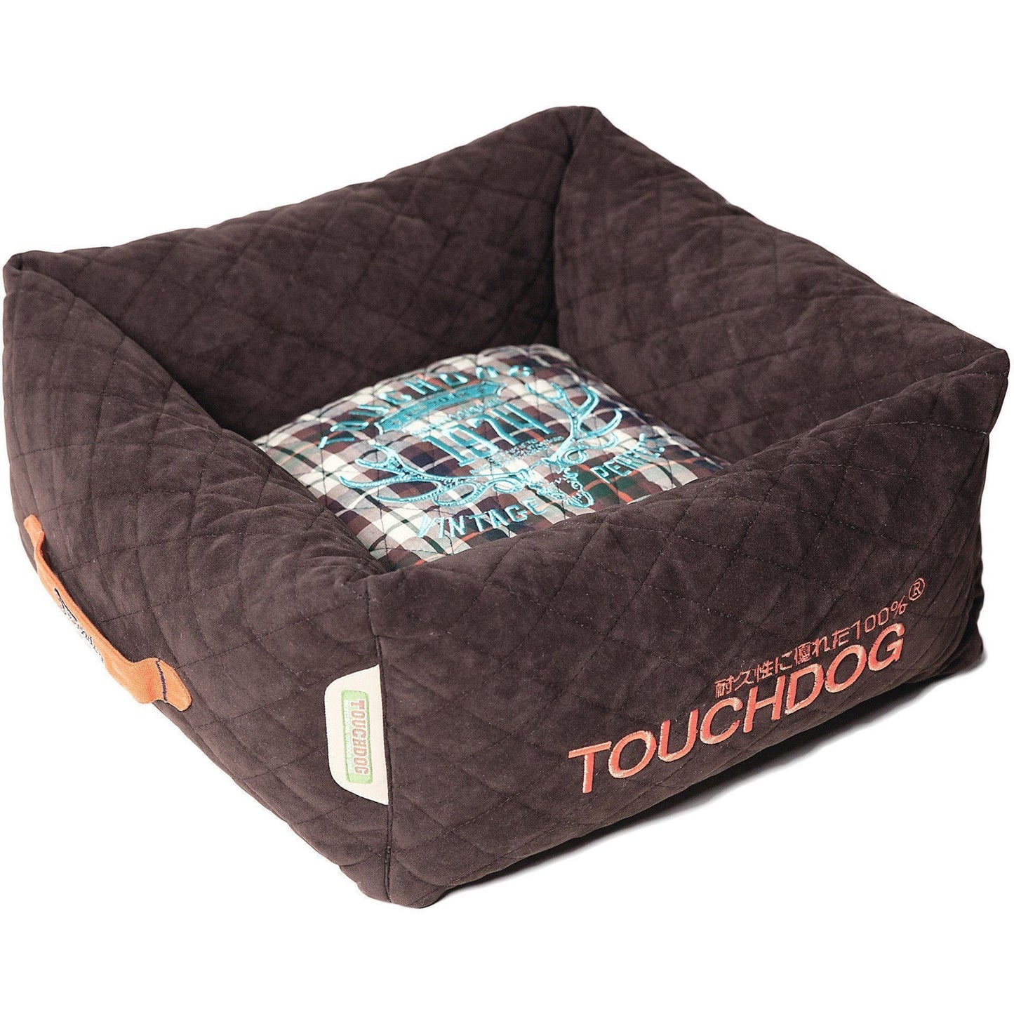 Touchdog ® 'Exquisite-Wuff' Quilted Squared Designer Dog Bed