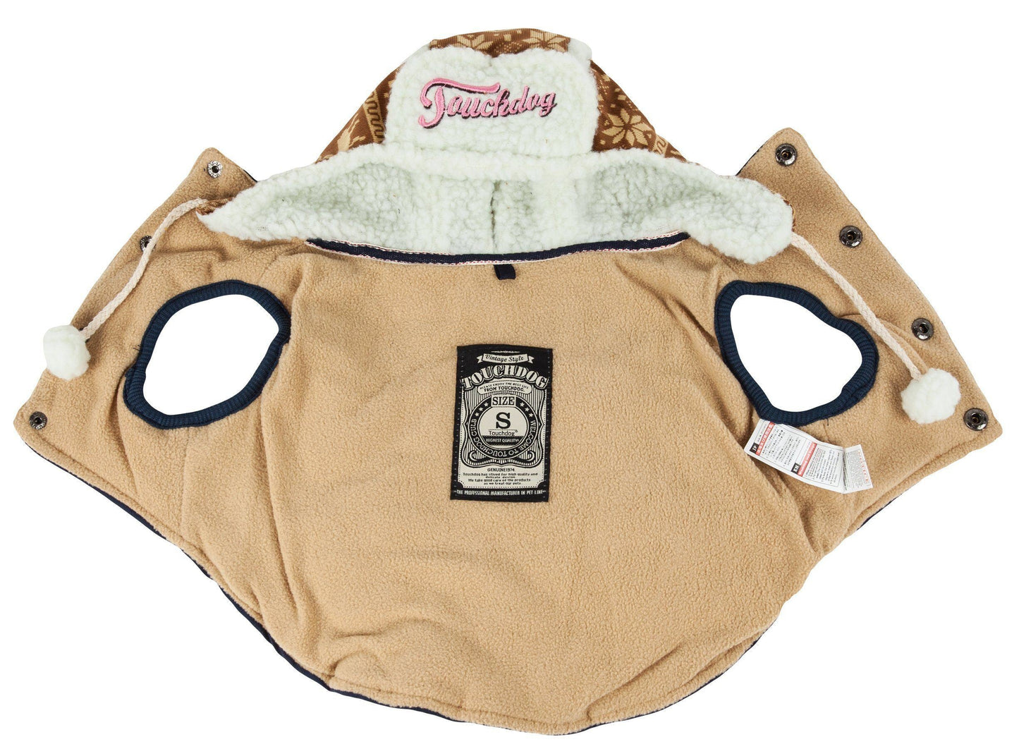 Touchdog ® 'Snowadayz' Pom Pom Hooded Fashion Dog Jacket