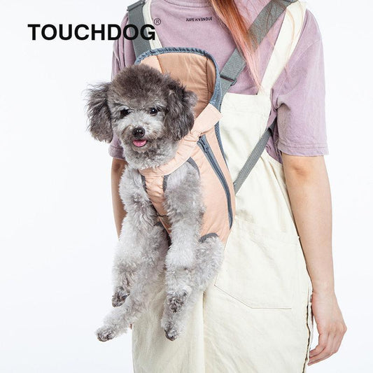 Touchdog ® 'Wiggle-Sack' Fashion Designer Front and Backpack Dog Carrier