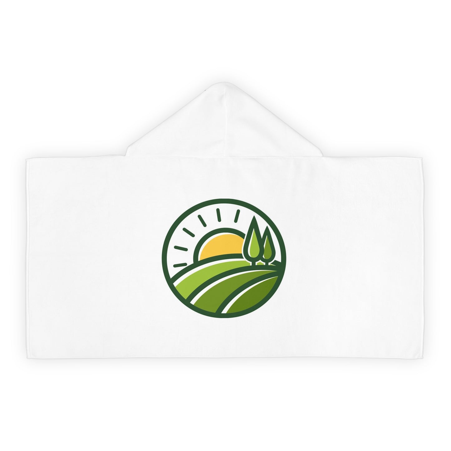 SunnyStripes Youth Hooded Towel - Fun & Cozy Beachwear for Kids