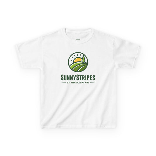 Sunny Stripes Landscaping Kids Tee - Fun & Playful Design for Gardening Enthusiasts