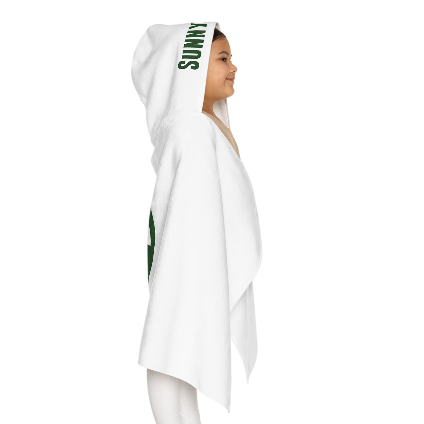 SunnyStripes Youth Hooded Towel - Fun & Cozy Beachwear for Kids