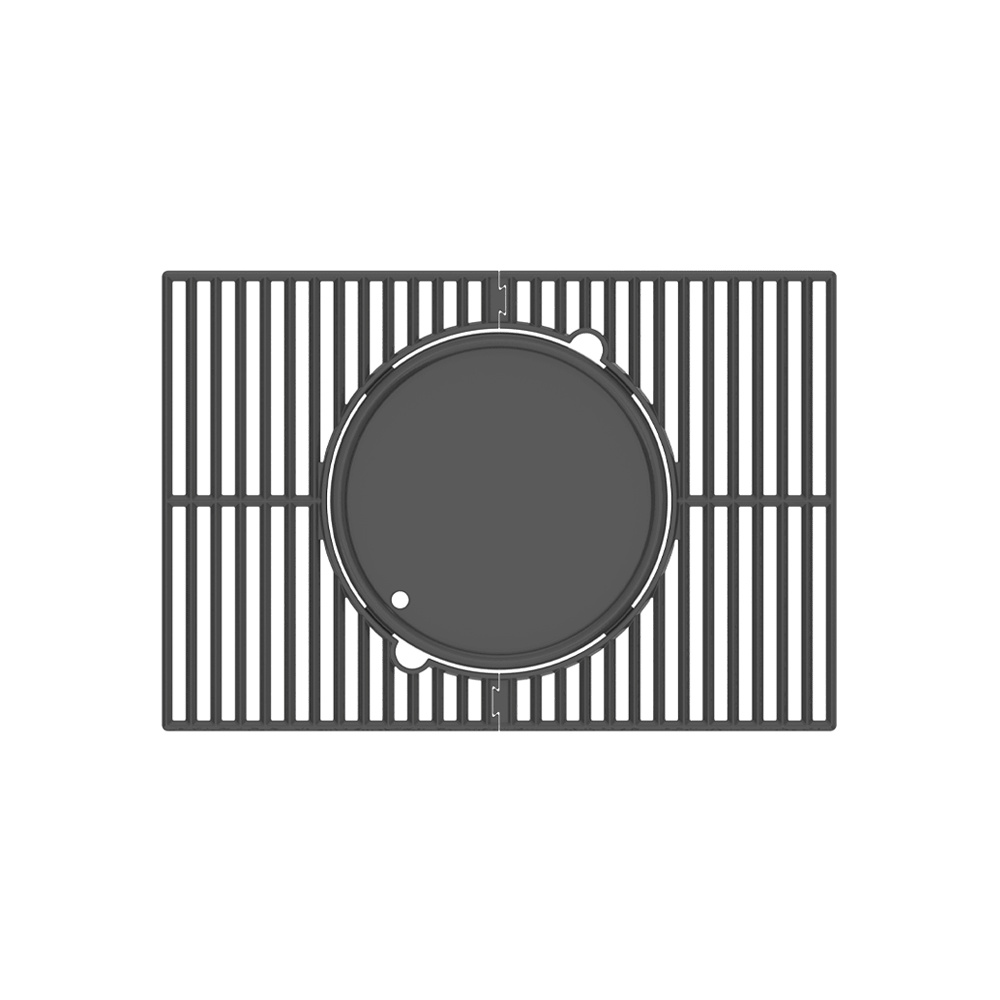 Multifunction Cast Iron Grill Grate for 3-Burner Grill