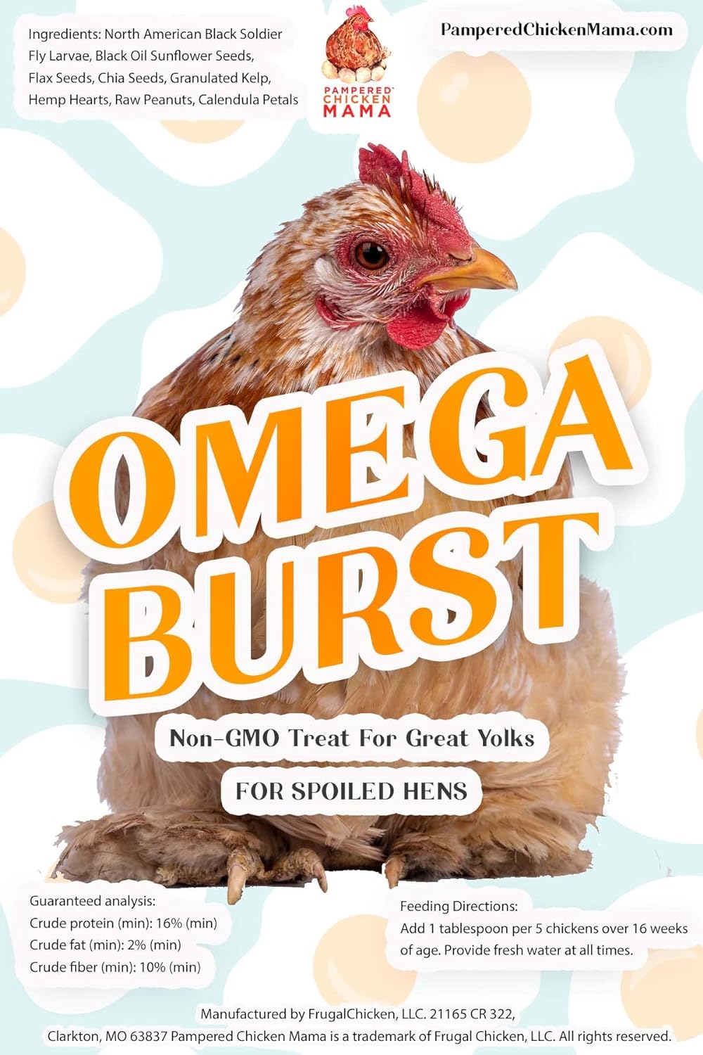 Omega Burst: Omega Rich Treat For Great Eggs & Feathers!