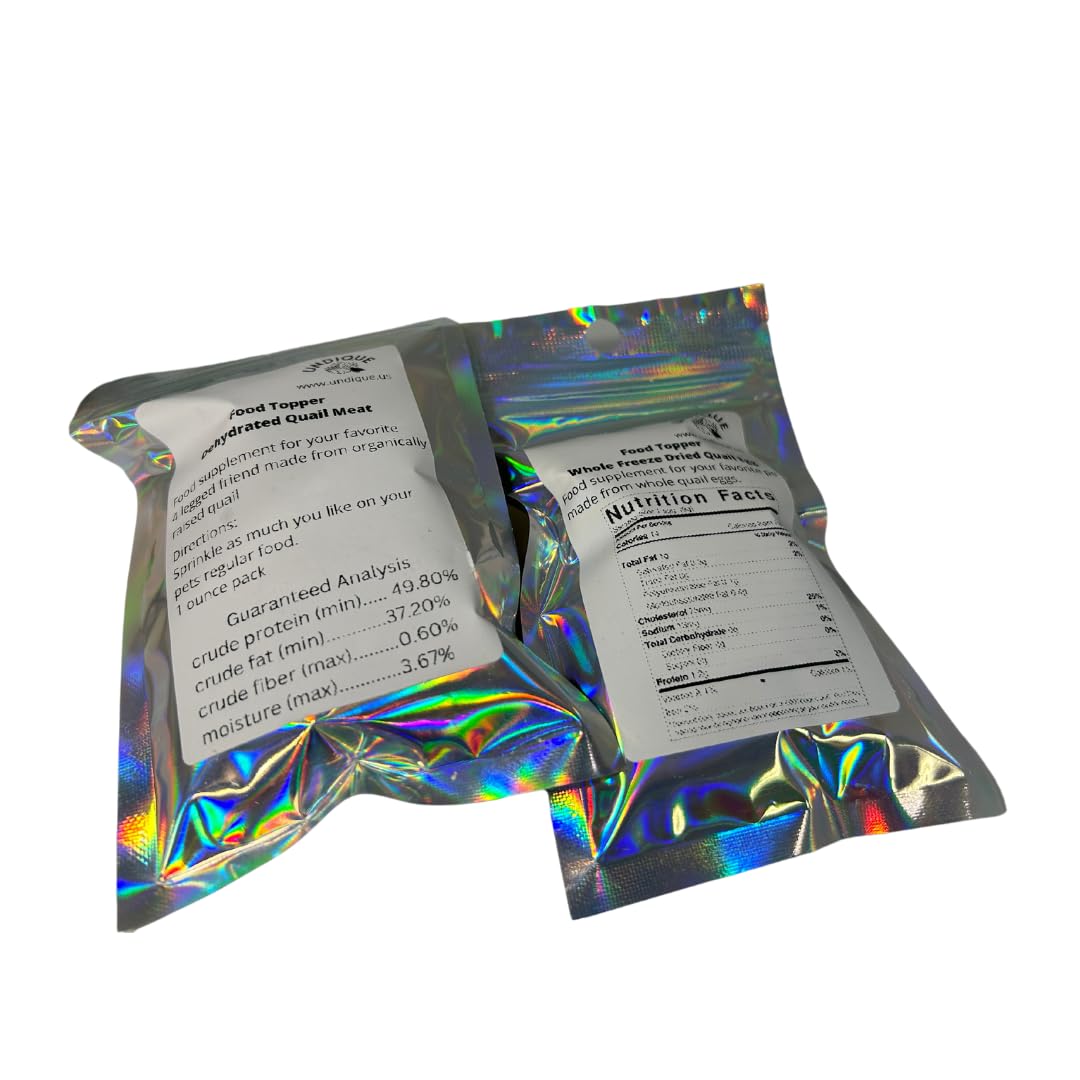 Pet Food Toppers - Whole Quail Egg and Crunchy Quail Meat Crumbles