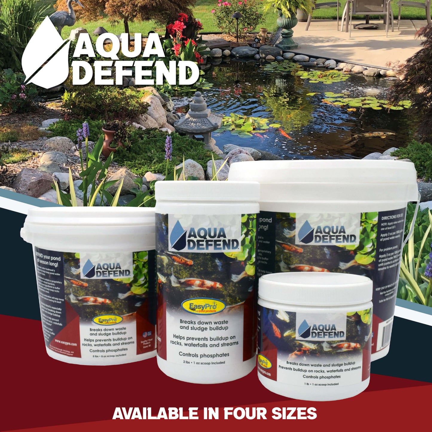 Easy Pro Aqua Defend™ All-Natural Pond Water Treatment