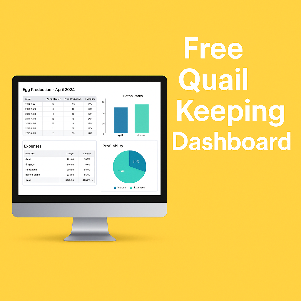Quail Keeping log and profit tracker