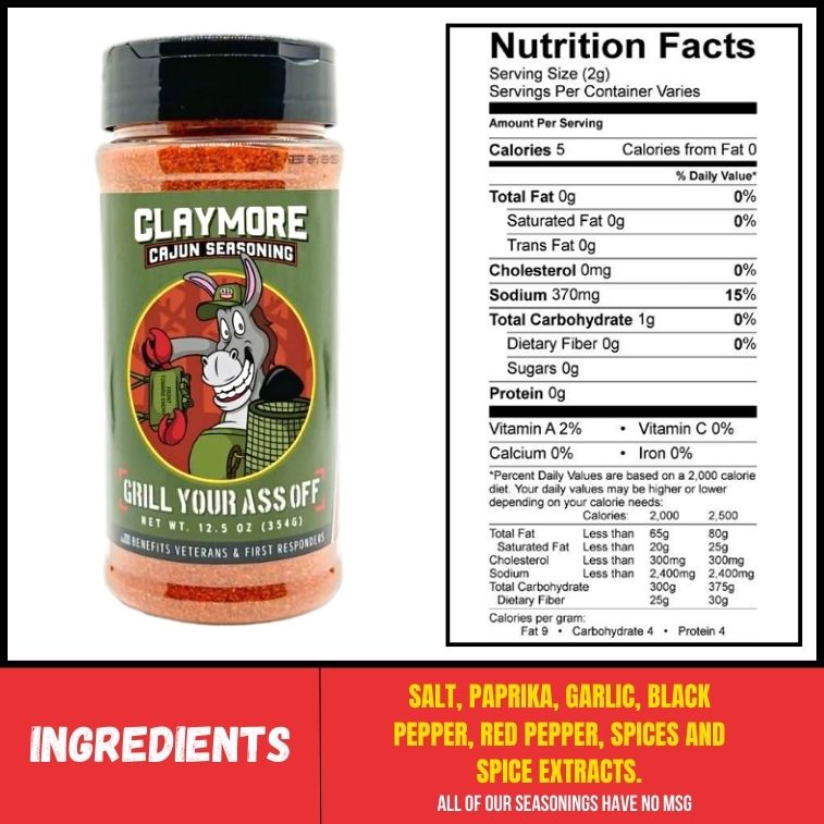 Claymore Cajun Seasoning