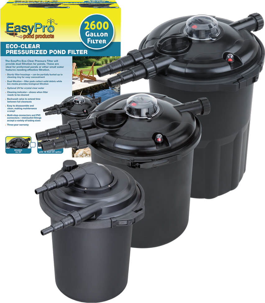EasyPro  Eco-Clear Pressurized Filter- up to 1300 gallons