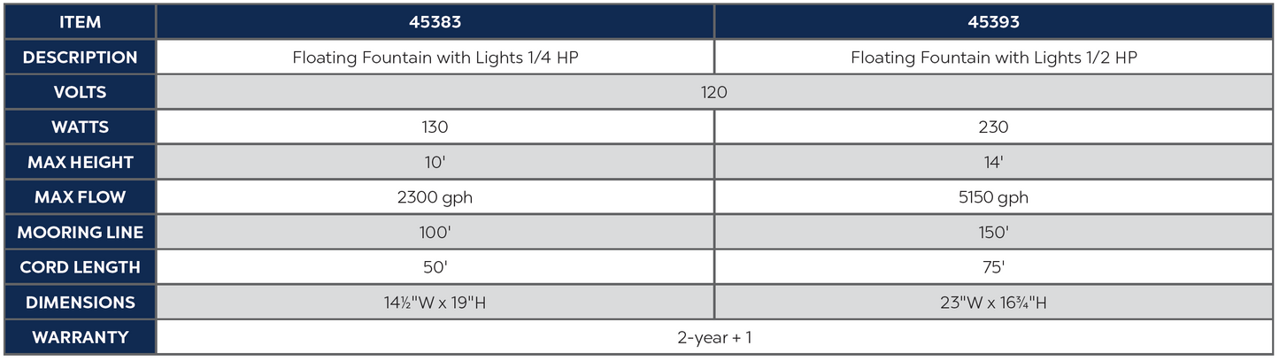 Oase Floating Fountain w/Lights