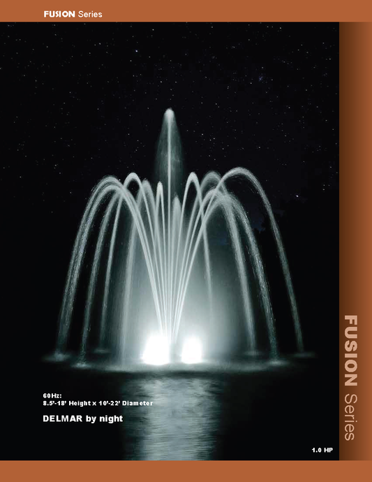 Aqua Control Fusion Series Aerating Floating Fountain 1/2HP