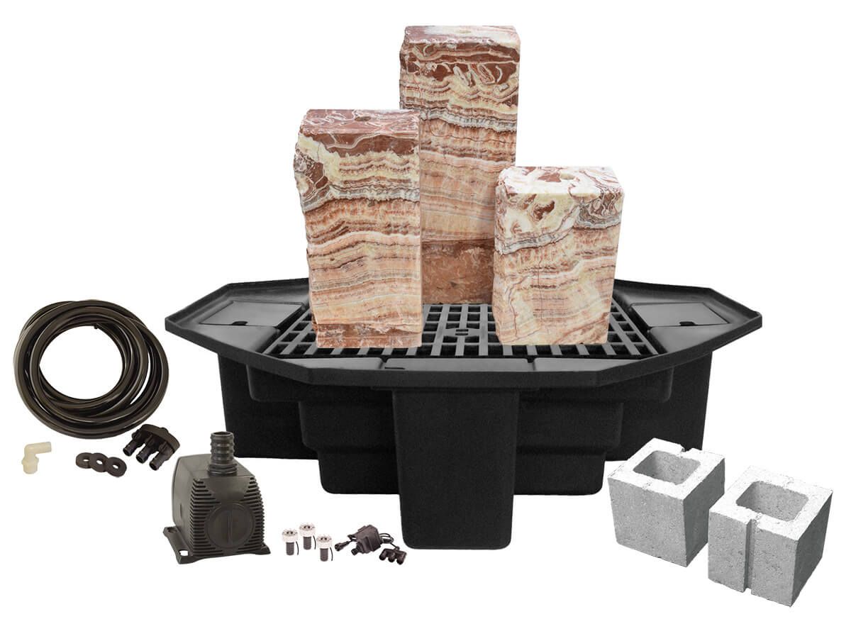 Easy Pro Tranquil Décor Designer Series – Phoenix 3-Piece Fountain Kit