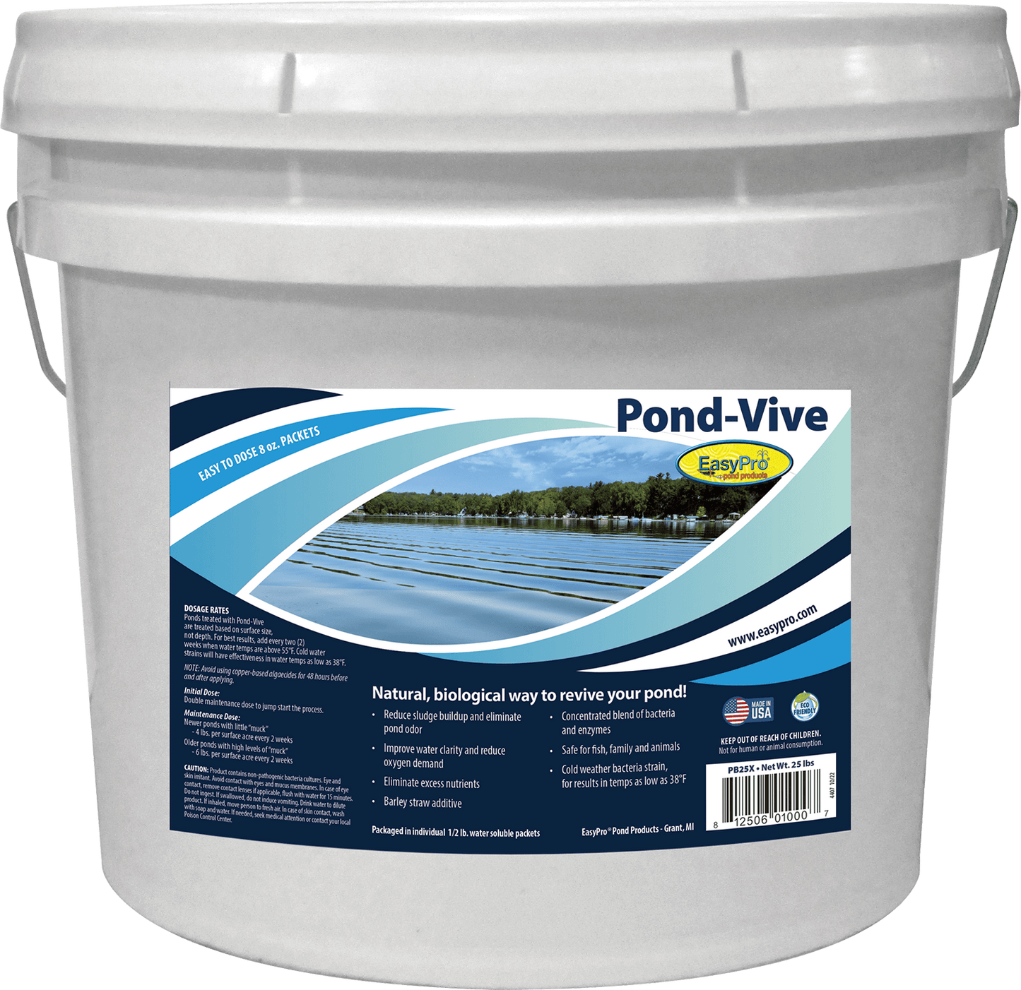 EasyPro Pond-Vive Bacteria - 8oz Water Soluble Packs