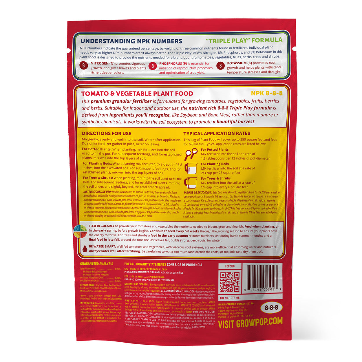 Triple Play Tomato & Vegetable Plant Food 8-8-8