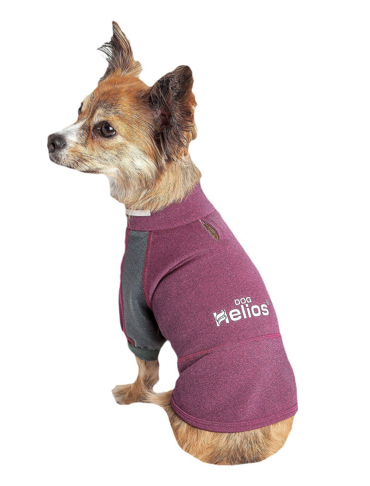 Dog Helios ® 'Eboneflow' Mediumweight 4-Way-Stretch Flexible And Breathable Performance Dog Yoga T-Shirt