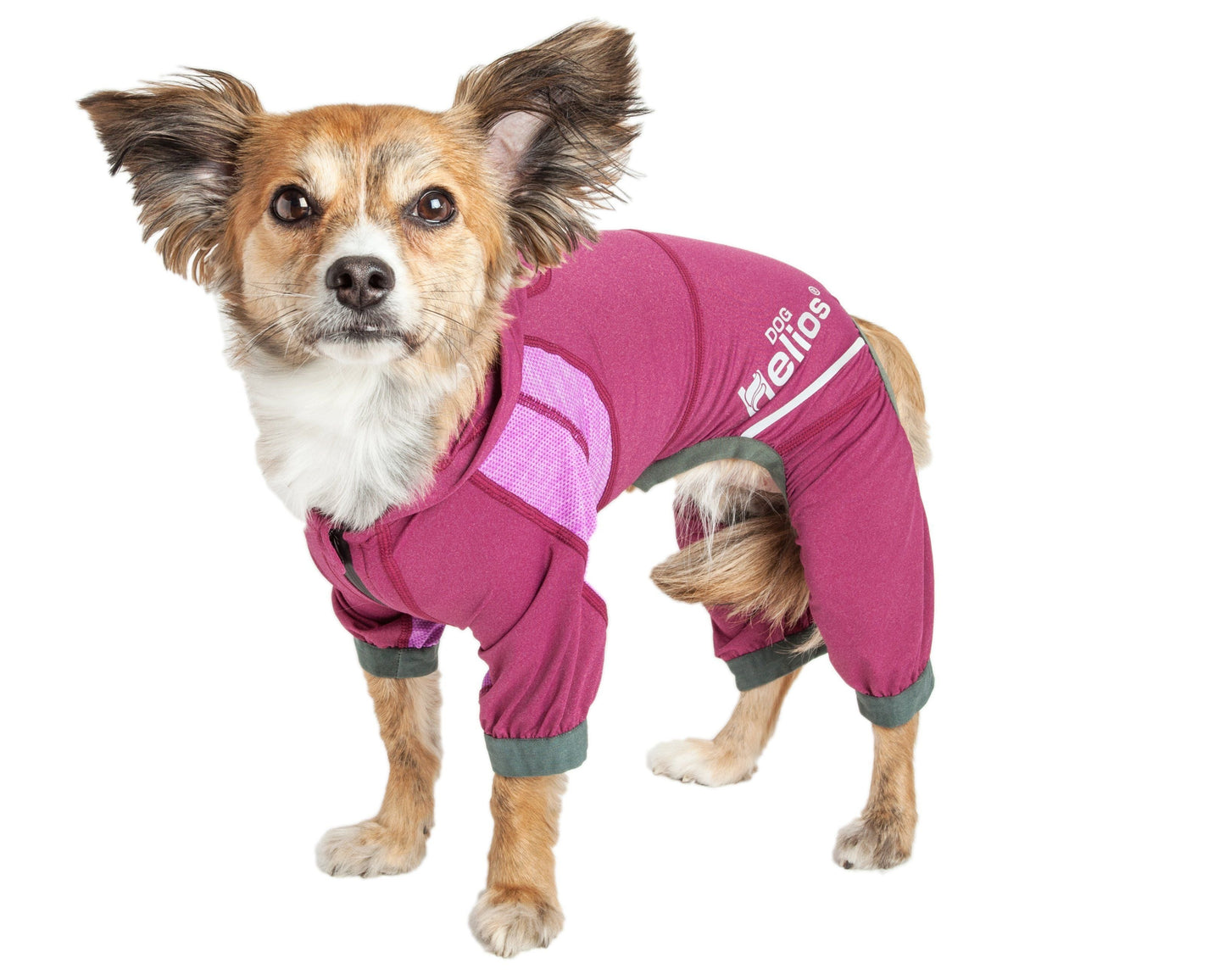 Dog Helios ® 'Namastail' Lightweight 4-Way-Stretch Yoga Performance Dog Tracksuit Hoodie