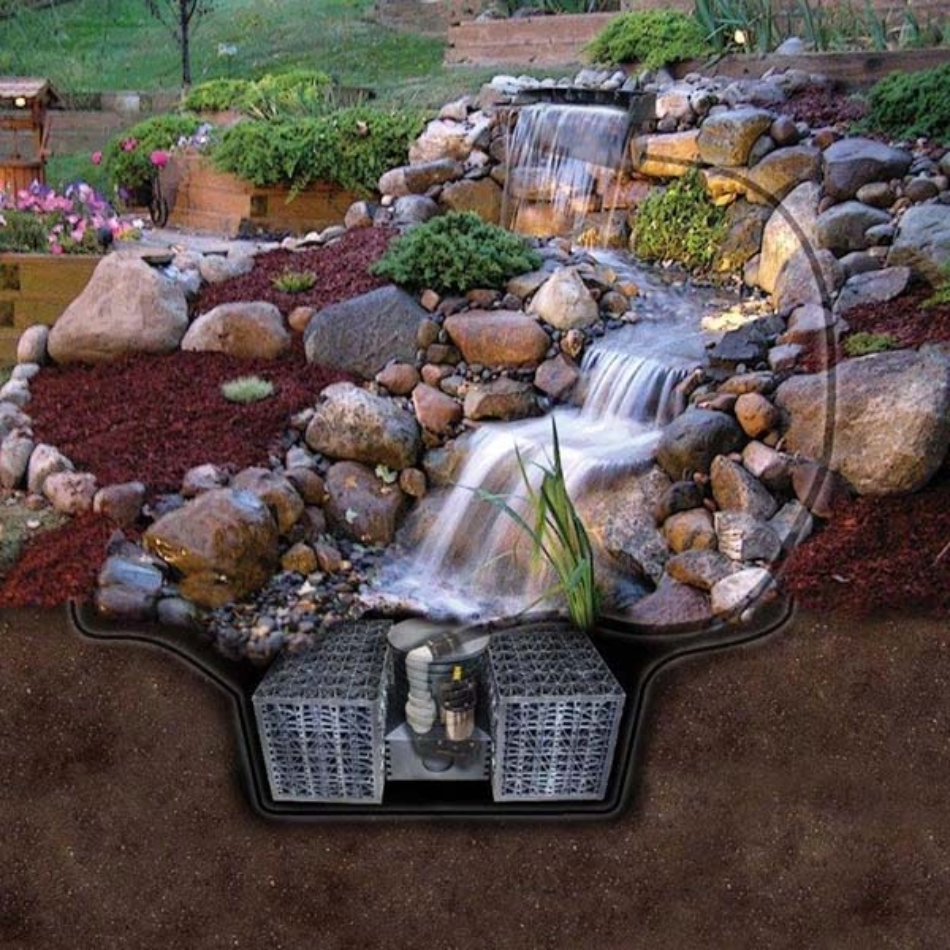 EasyPro Pro-Series™ Just-A-Falls™ Kit – 18″ Spillway (7′ Stream)