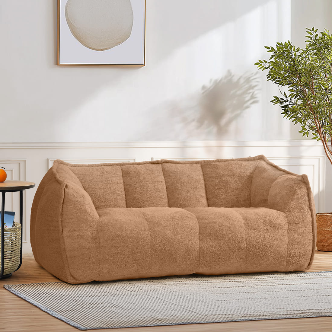 Pamapic 2-Seat Big Bean Bag Chairs for Dorm Room & Bedroom