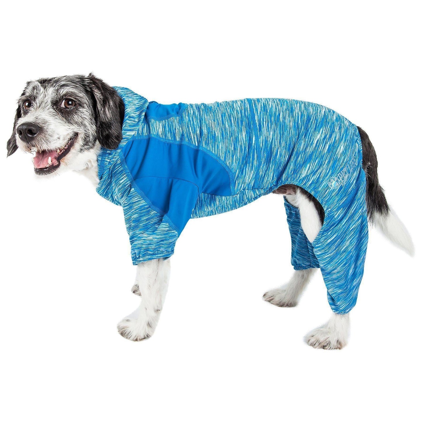 Pet Life ® Active 'Downward Dog' 4-Way-Stretch Fitness Yoga Dog Tracksuit Hoodie