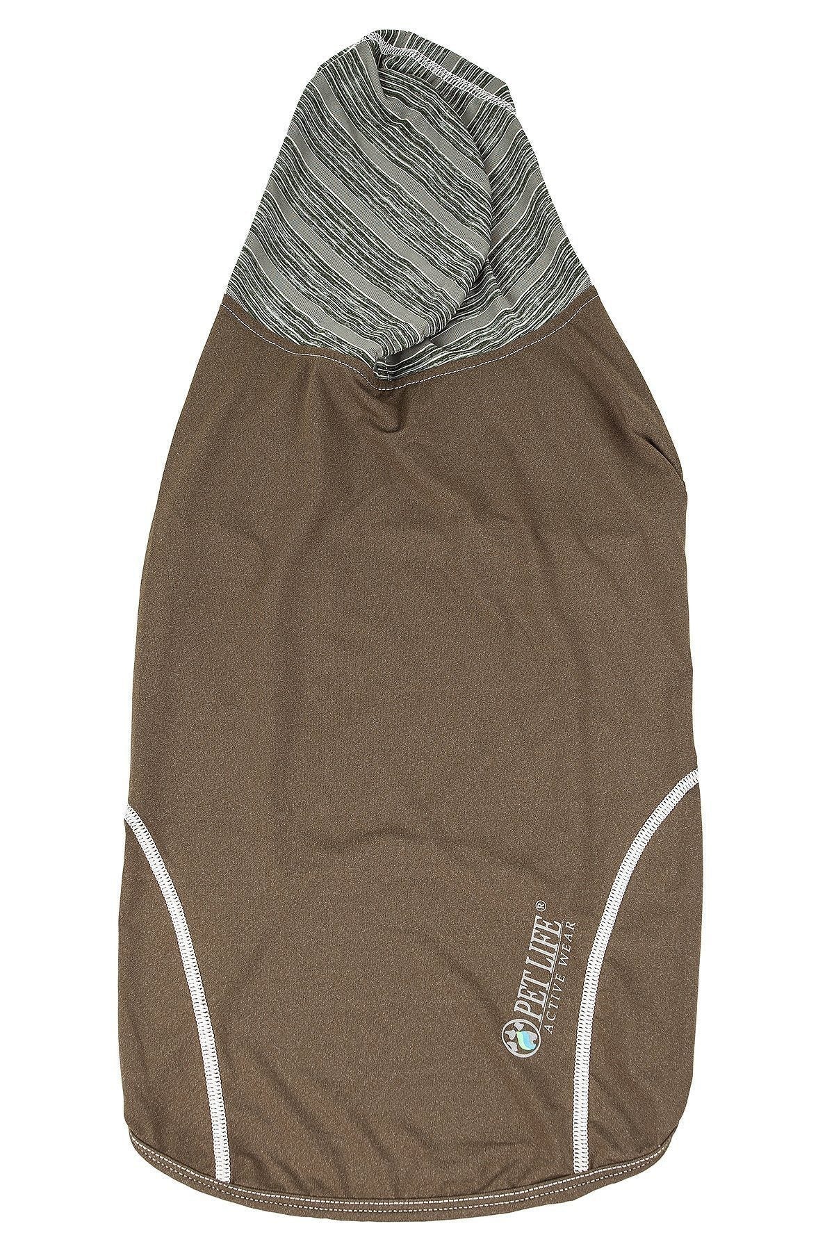 Pet Life ® Active 'Pull-Rover' 4-Way Stretch Sleeveless Fitness Yoga Dog T-Shirt Hoodie