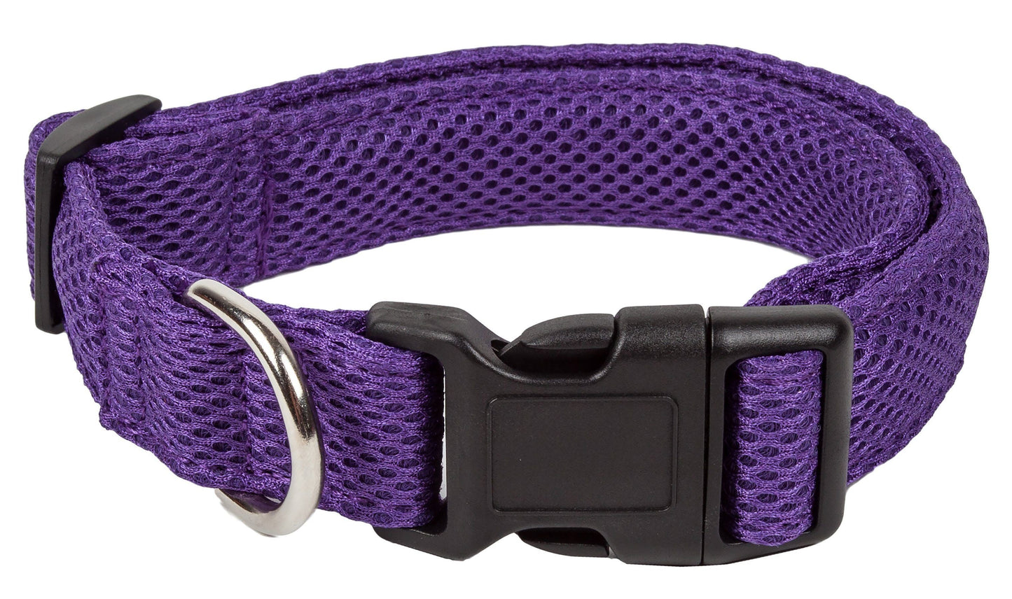 Pet Life ®  'Aero Mesh' Dual-Sided Breathable and Adjustable Thick Mesh Dog Collar