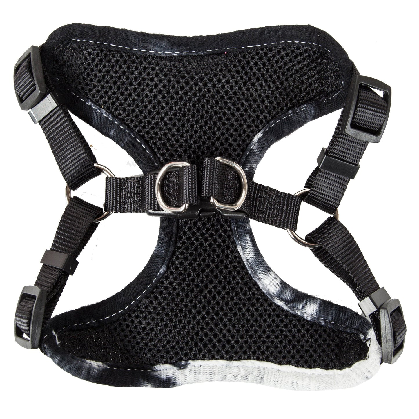 Pet Life ®  'Bonatied' Mesh Reversed Adjustable Fashion Dog Harness W/ Designer Neck Tie