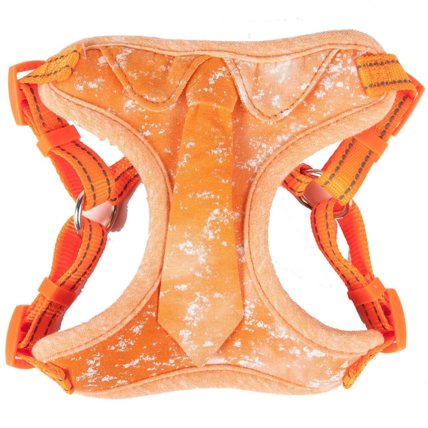 Pet Life ®  'Bonatied' Mesh Reversed Adjustable Fashion Dog Harness W/ Designer Neck Tie