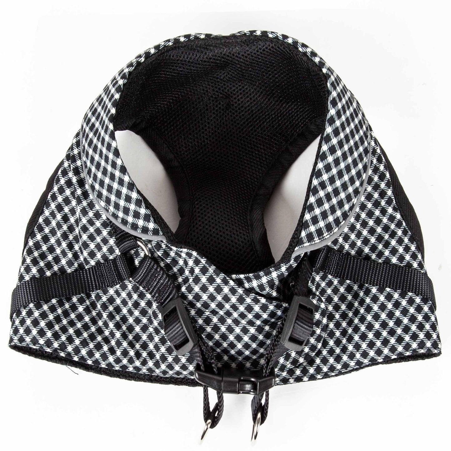 Pet Life ® 'Checkerwag' Checkered Mesh Reversed and Adjustable Fashion Dog Harness