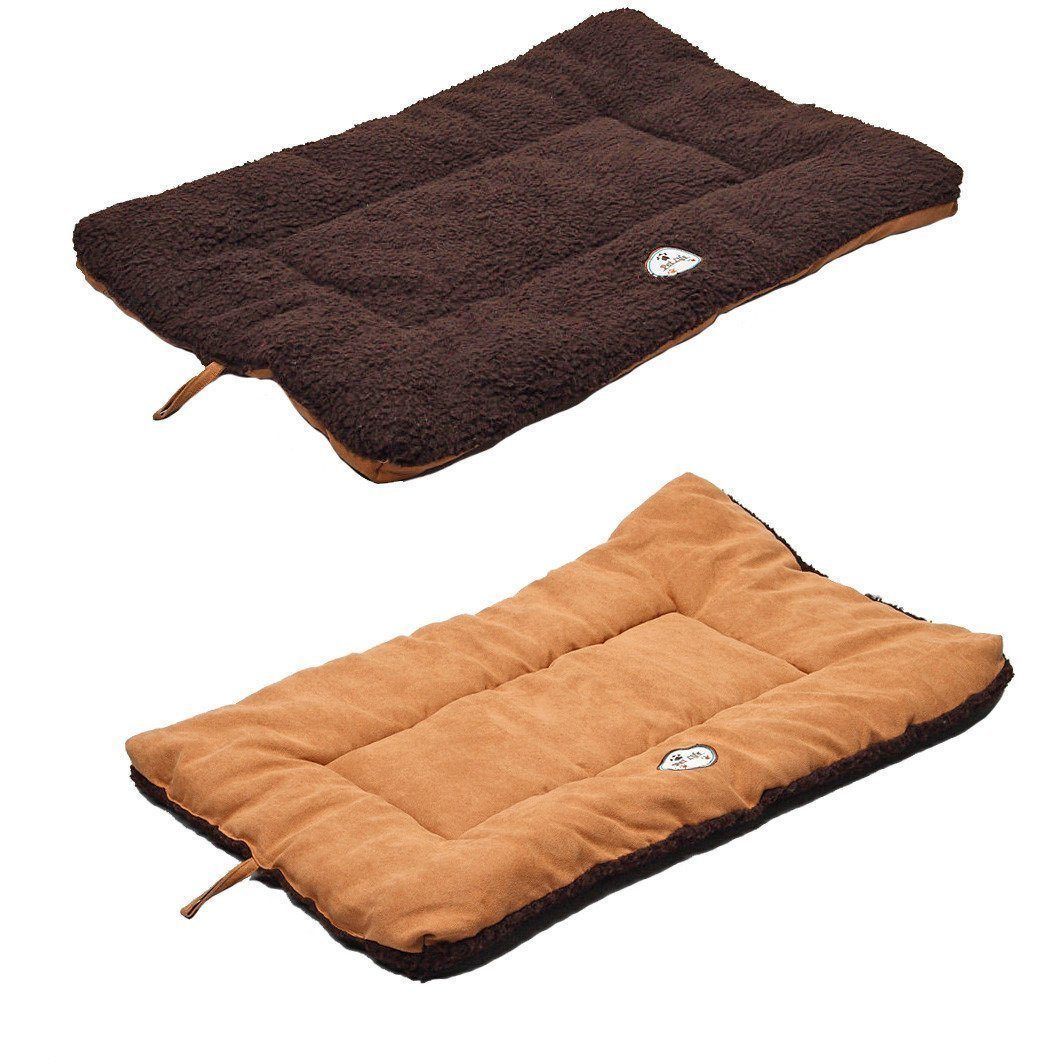 Pet Life ® 'Eco-Paw' Reversible Eco-Friendly Recyclabled Polyfill Fashion Designer Pet Dog Bed Mat Lounge