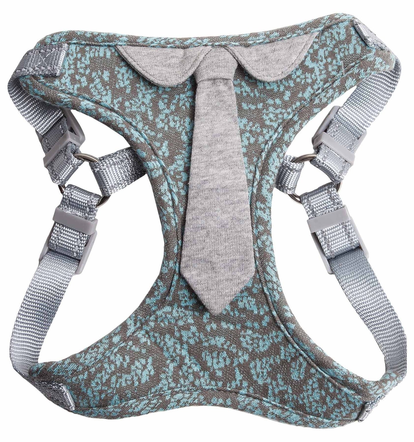 Pet Life ®  'Fidomite' Mesh Reversed and Adjustable Fashion Dog Harness W/ Designer Neck Tie